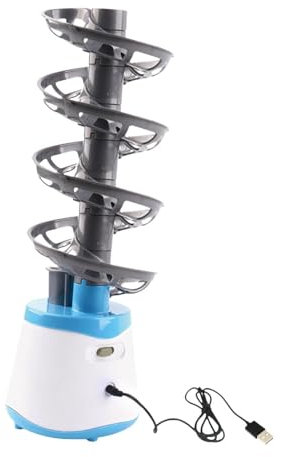 Baoblaze Tischtennis Ballmaschine, Tischtennis Roboter Automatic Launcher mit Abnehmbares Fairway, Tragbare Tischtennis Trainingsroboter, Tischtennis Trainer für für Ping-Pong-Liebhaber Anfänger