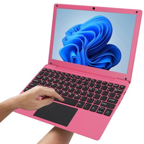 Computadora Portátil de 10.1 Pulgadas, Computadora Portátil para Pequeñas Empresas, CPU de Cuatro Núcleos, Android 12.0, Mouse con Cable, Cámara Web, 5000MAh,para Viajar (Enchufe