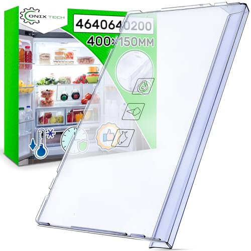 ONIX TECH Pannello Frontale del Cassetto per Frigorifero e Congelatore 402x150x36 mm con Codice Originale 4640640200 4638250500 per Beko - Garanzia di 5 Anni
