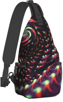 QVUEagriSJ Schultertasche für Herren und Damen, Crossbody-Rucksack, Bauernhaus, Huhn, Crossbody-Tasche, Brusttasche für Reisen, Sport, Fantasy Sci-Fi Dizziness, Einheitsgröße, Sling-Rucksäcke