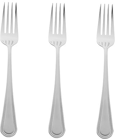 Garneck 3pcs Portable Dessert Forks Convenient Cake Forks Household Fruit Stainless Steel Small for Mixing Fruits and Cakes at Parties