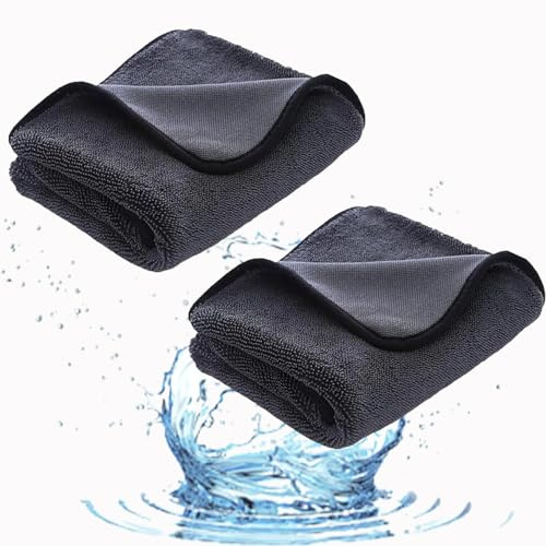 2 PCS Large Bathroom Cleaning Cloth, Bathroom Drying Cloth, Cleaning Glass, Microfibre Cleaning Cloth for Cleaning Drying Towel Car Detailing and Bathroom, Super Absorbent(40x60cm)