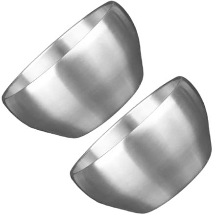 OFFSCH Set di 2 Ciotole per Noodle con Coperchio in Acciaio Inox Ciotole per Noodle Istantanei Ciotole per Zuppa Ciotole per Servire Cibo per Famiglia Ristorante Ufficio