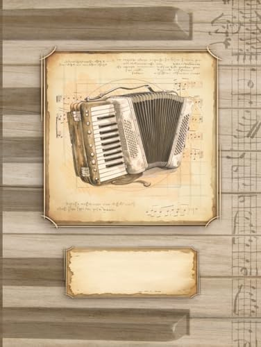 Notenheft für Akkordeonspieler: Mit Rätseln zum Thema Musik || Notenpapier 12 Notensysteme je Seite für eigene Akkordeonmusik || Ideal als Geschenk ... Akkordeonist, Akkordeonlehrer, Komponist