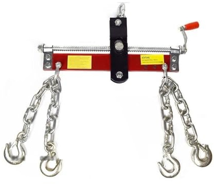 FHSLKXIM Gru Idraulica Pieghevole, Paranco per Motori di Automobili, Sollevamento Motori, capacità 2T/3T, Attrezzo per Cric Mobile da 2/3 Tonnellate, Bilanciatore A 4 Ganci