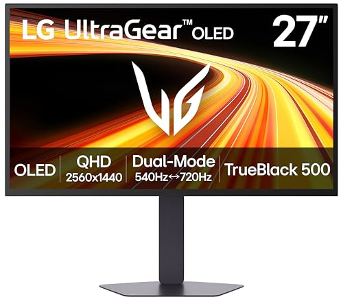 27GX790B-B OLED Ultragear QHD (3440 x 1440), Dual Mode (QHD 540Hz/HD 720Hz), 0,02ms, TrueBlack 500, NVIDIA G-Sync, AMD FreeSync Premium Pro, DisplayPort 2.1, USB-C