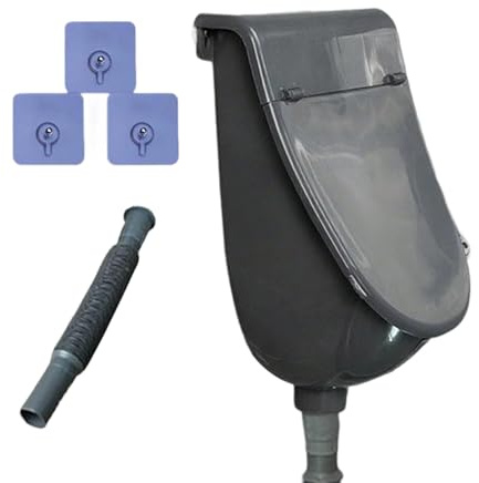 Urinoir extérieur mural – Séparateur d'urine inodore avec couvercle pour garçons et hommes, maison, dortoir, camping-car – Solution de toilette portable pour le camping et les voyages