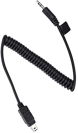 Omquot Lightweight Camera Remote Trigger Cable for D3200 D750 DF, 20-39.4 Black (3.5mm-N3)