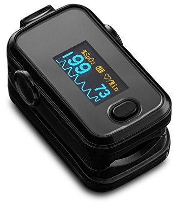 Doigt Oxymètre de pouls SPO2 Numérique & Moniteur de Rythme Cardiaque. Outil de Diagnostic Médical Qualité Professionnelle. Convient aux Adultes, Enfants et Nourrissons. Rapide, Exact et Précis