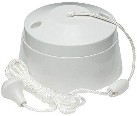 Knightsbridge SN8290 1-Way Pull Cord Switch, 10A white 1W