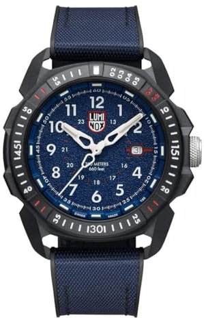 Luminox Ice-SAR Arctiv XL.1003.Ice Herrenuhr 46mm - Militäruhr in Blau/Schwarz mit Datumsanzeige 200m wasserdicht Saphirglas