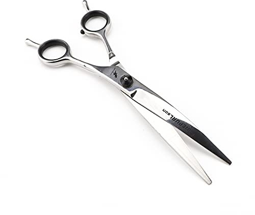 NEPURLSON Tijeras De Aseo Para Mascotas De 6.0/7 Pulgadas, De Acero Inoxidable, Tijeras Curvas Para Gatos Y Perros, Tijeras Curvas Para Cortar El Pelo Afilado (7.0 Tijeras Curvas De Doble Cola)