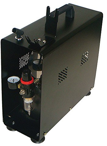 Paasche DC600R - Compresor de aerógrafo de 1/4 HP con tanque y funda