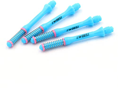 CUESOUL TERO AK7 Dart Shafts Eingebautes Federteleskop für Stahlspitzenpfeile und weiche Spitzpfeile, 4er-Set
