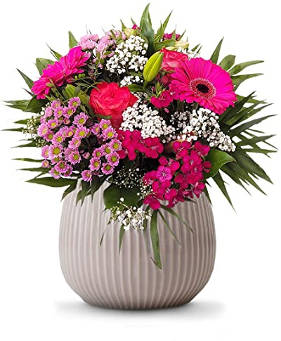 Flora Trans Blumenstrauss - Blumenversand mit Grußkarte vor Muttertag - Frischblumen vom Floristen - Blumen bester Qualität - Blumengeschenk Frauen Power
