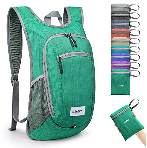 G4Free 10/15L Small Rucksack Foldable Backpack Lightweight Packable Daypack Travel Outdoor Hiking Shoulder Bag
