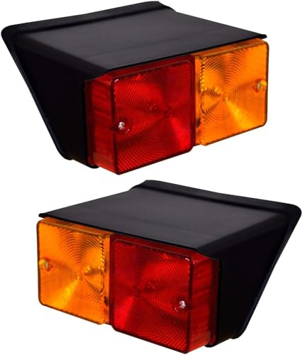 APSMOTIV -Traktor -Rücklichter Montage Parkleuchten Rot/Bernstein Real Light mit 12 -V