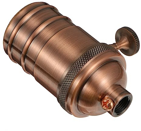 OSALADI Vintage Anhängerlampenhalter E27 Fassung Retro Druckguss Lichtsockel Für Diy Pendelleuchten Mit Industriellem Design Und Kompatibel Mit Edison Birnen