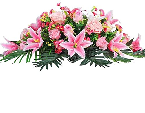 RWRAPS Künstliche Blumensträuße, Blumen, Rednerpult, Konferenztisch, künstliche Blumen, dekorative Kunstblumen, Ornamente, Seidenblumen, künstliche Kunstblumen, Pflanzen, Tafelaufsätze