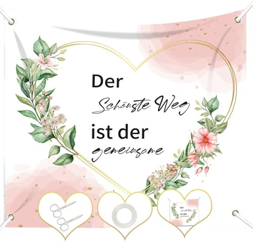 ChYoung Hochzeitsherz zum Ausschneiden 200x180cm Hochwertiges Bettlaken Hochzeit,Hochzeitsspiel für das Brautpaar Hochzeitsgeschenke,Hochzeitslaken mit 2 Scheren/6 Meter Seil, Hochzeitsspiele