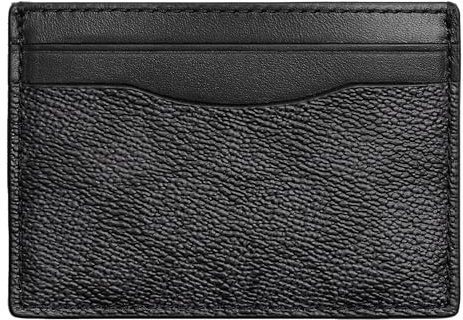 COACH Herren Geldklammer Kartenetui in Signature Canvas Billfold, Anthrazit, Einheitsgröße, Dunkelgrau, Einheitsgröße