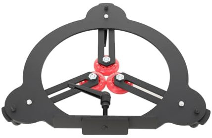 Lfhelper Woodturning Steady Rest, 3-Point Adjustable Metal Turning Tools for 12 inch Swing Lathes, Lathe Accessory - Break Open Style