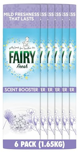 Fairy In-Wash Scent Booster, 6 packs x275g, Silk Tree Blossom & Jasmine, Mild Freshness That Lasts