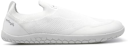 earthinglife Zapatillas unisex anchas descalzas para conectarse a la tierra con caja para los dedos, antideslizantes, transpirables, cómodas, minimalistas, Blanco, 43 EU