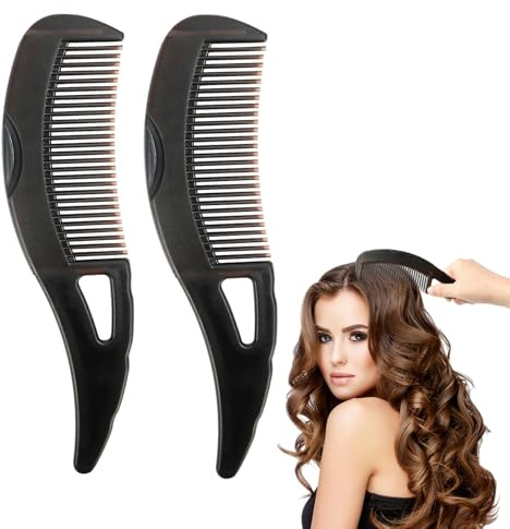 LOPHE Pettine per Cura del Cuoio Capelluto, 2 Pezzi Pettine Antiforfora per Massaggio Energetico, Pettine per Capelli a Pressione con Manico per Raschiare la Pelle, per Donne e Uomini