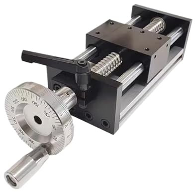 Vite a ricircolo di sfere CNC a movimento lineare Guida lineare Tavolo scorrevole manuale Corsa 100-500mm Vite a sfere SFU1204 Volantino graduato Doppia stampante ottica 3D(100mm)