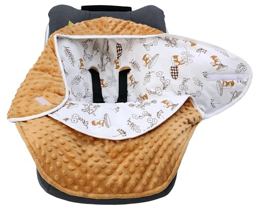 Einschlagdecke Babyschale für Buggy Universal Fußsack Babydecke Baumwolle Baby Pucksack für Kinderwagen Autositz 3-12 Monate (Kaninchen M (3-12M))