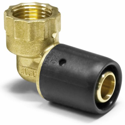 Pipetec Steckfitting Übergang mit Innengewinde 20 x 2mm - 3/4 Zoll | für Mehrschichtverbundrohr und Aluminiumverbundrohr, DVGW Zertifiziert