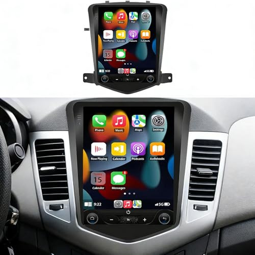 4+64G Android 14 Autoradio 2 Din für Chevrolet Cruze 2008-2015 Head Unit, 9.7 Zoll Touchscreen Bildschirm Radio Bluetooth with Carplay Android Auto Radio mit Rückfahrkamera Navi GPS WiFi FM/RDS