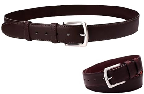 Cinturón de dinero de viaje | Cinturón de cuero de viaje, cierre de seguridad antirrobo para seguridad y conducción, Marrón, 125cm, Unisex