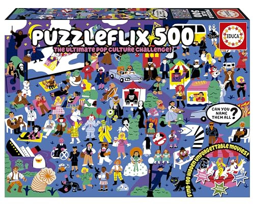 Educa - Puzzleflix | Puzzle Infantil de 500 Piezas | Incluye Pegamento Fix Puzzle | Medidas: 48 x 34 cm | A Partir de 11 años (20551)