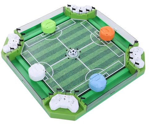 Chrees Gioco di Calcio Balilla Telecomandato, Gioco da Tavolo di Calcio da Tavolo con 2 Telecomandi per Feste in Famiglia per Bambini, Sportivo Interattivo Educativo per la Casa