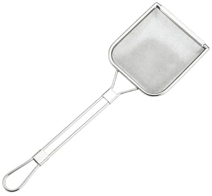 Skimmer Spoon | Fine Mesh Oil Strainer Colander With Long Handle | Stainless Steel Strainer Ladle For Kitchen Restaurant Cooking Frying Hot