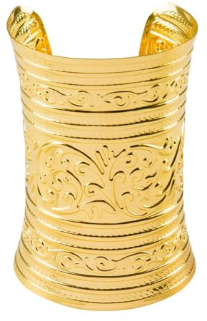 Boland 64464 - Bracelet trésor du Nil, bijou fantaisie en or pour costumes de carnaval, bracelet pour carnaval ou fête à thème