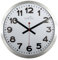 NeXtime Reloj de pared - Estación de trenes STATION RCC, muy silencioso, radiocontrolado, blanco, redondo, ø 35 cm