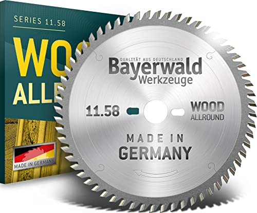 Bayerwald - HM Kreissägeblatt für Holz - Ø 254 mm x 2,8 mm x 30 mm | WZ negativ (80 Zähne) | für Metabo KGS 254 | Kombinebenlöcher