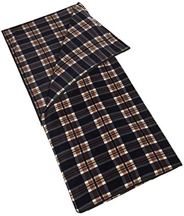 Blanketswarm Mikrofaser-Fleece-Schlafsack mit Reißverschluss, leicht, Reisedecke oder Decke, mit Tragetasche, für Outdoor, Camping, kaltes Wetter