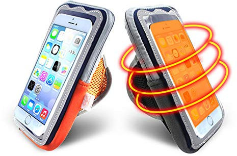 WSHA Custodia Calda per Telefono Cellulare riscaldato Elettrico con Cordino Copertura per Borsa Calda per Telefono riscaldante USB, impedisce al Telefono di spegnersi automaticamente,Arancia