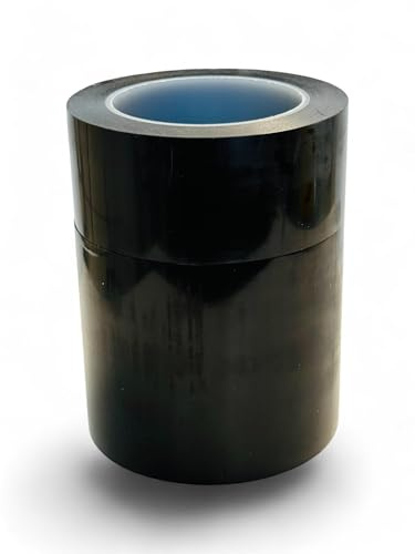 ALL TAPES DEPOT: Greenhouse Repair Tape - 4 x 108', Black Polyethylene Film for Long-Term UV Protection, Ideal for Greenhouses, Boats, and Campers.