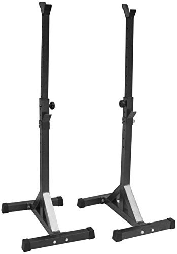 Anth Supporto per Panca da Squat Regolabile, Resistente, per bilanciere, Panca a Pressione, per casa, Palestra,Altezza Regolabile 105 à 160 cm carico Massimo 200 kg Panche Regolabili