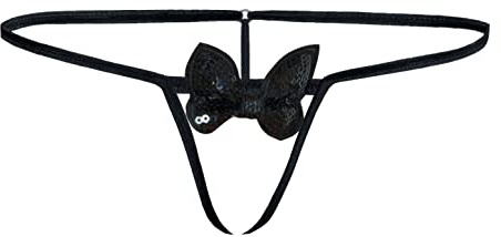 Sohimary 471 Mujer Mini String Tanga Abierto Corbata De Moño