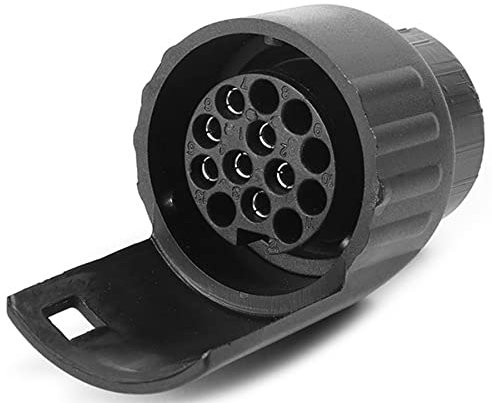 AGRISHOP Adattatore Rimorchio 7 Poli a13 Poli 12v,Adattatore Gancio Traino 7 a 13 Pin Adattatore Presa Convertitore Elettrico Connettore