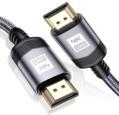 MAXGROUP Cable HDMI 4K 5M,Cable 2.0 HDMI Trenzado de Nailon 4K@60Hz a 18Gbp Ultra HD, 2K Compatible 3D,Función Ethernet,Video 2160p,HD 1080p,Monitor,Laptop,Roku,Projecteur,Blu-Ray,PS5,Xbox/Fire TV