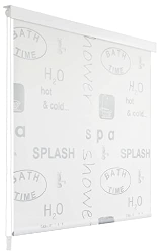 BULANED Duschrollo, Spritzschutz Für Badewanne, Duschvorhang Badewanne, Badewanne Vorhang, Duschvorhang Rollo, 120 x 240 cm Splash-Design