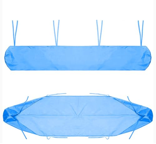 Markisen-Schutzhülle für Markisen, Sonnensegel UV Regen Wasserdicht schneefest mit Schnur Wandmarkise Abdeckplane, für Mobile Markise, Lagerung im Winter, Garten und Terrasse (2M, Blau)