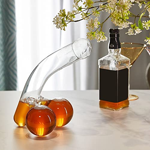 Carafe à décanter créatifs et drôles en verre borosilicate en forme de réservoir pour la Saint-Valentin, un anniversaire, un bar ou une soirée 500 ml